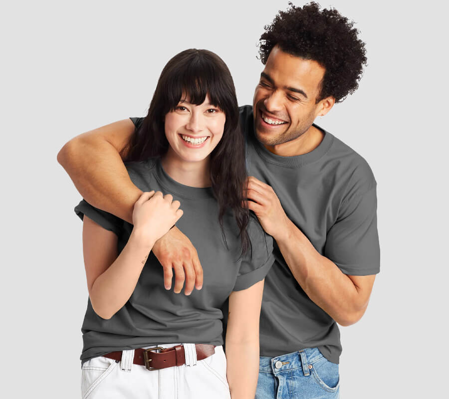 Illustrative apparel imagery for Hanes